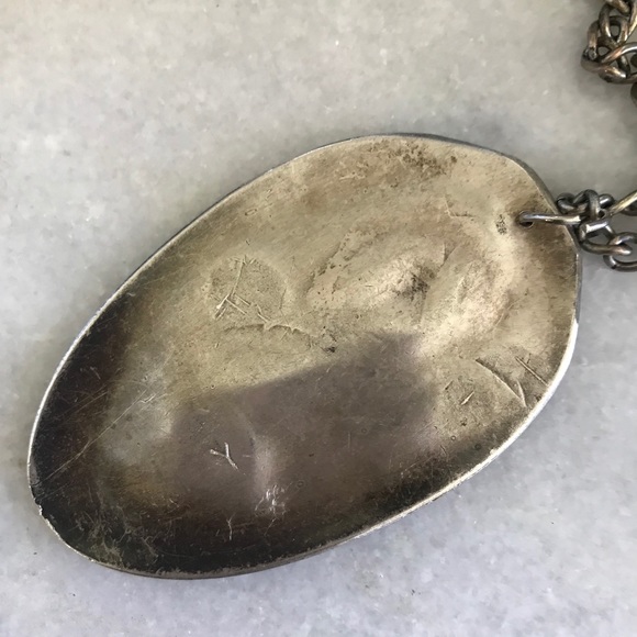 Large Silver Pendant Necklace - Picture 7 of 8